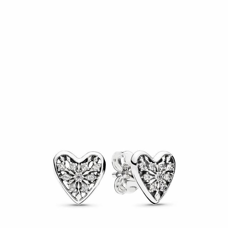 Pandora Hearts of Winter Stud Earrings Silver Egypt QY9415702
